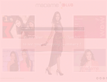 Tablet Screenshot of madameclub.com